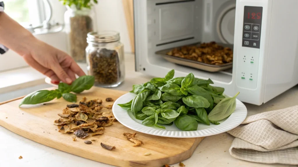 Best Way to Dehydrate Basil in the Microwave (Fast, Easy & Effective Guide)