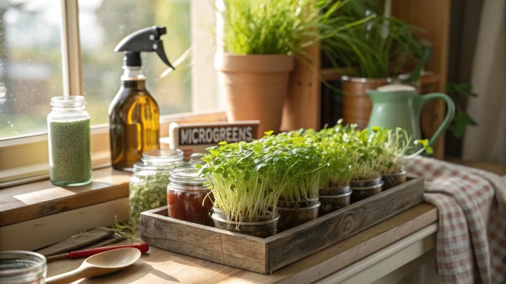 How to Grow Microgreens in Masons Jars