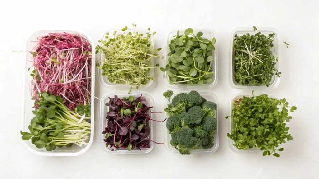 Microgreens Nutritional Chart