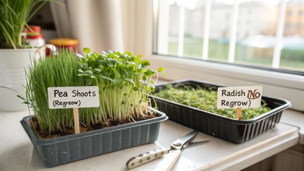 which microgreens regrow after cutting