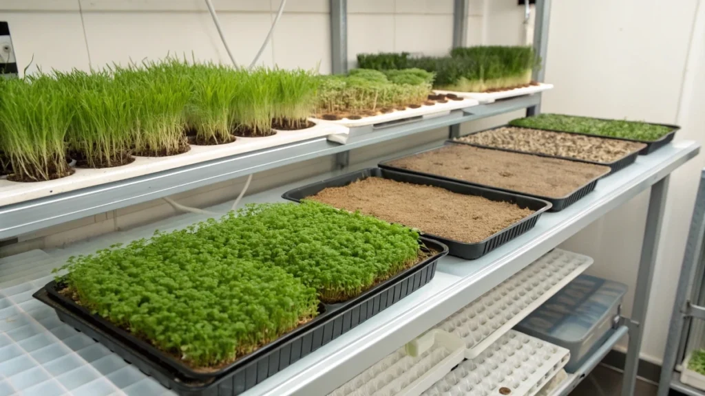 Growing Microgreens Indoors without Soil
