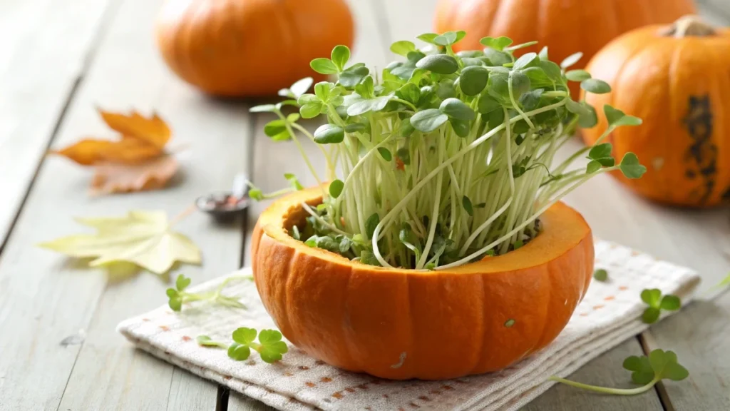 how to grow pumpkin microgreens