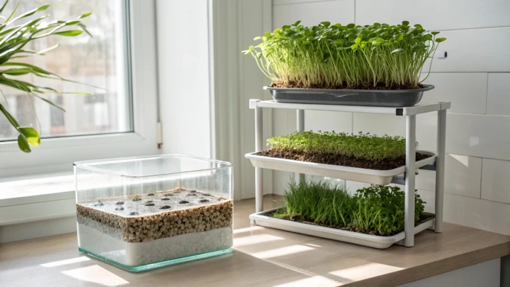 Aquaponics Microgreens