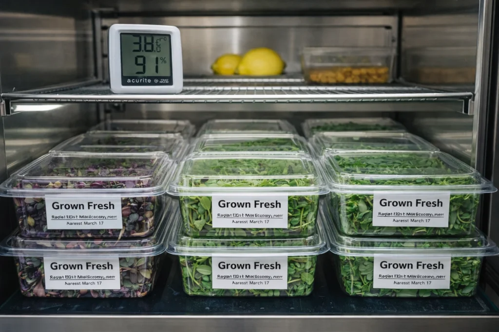 Packaging and Storing Your Microgreens for Freshness