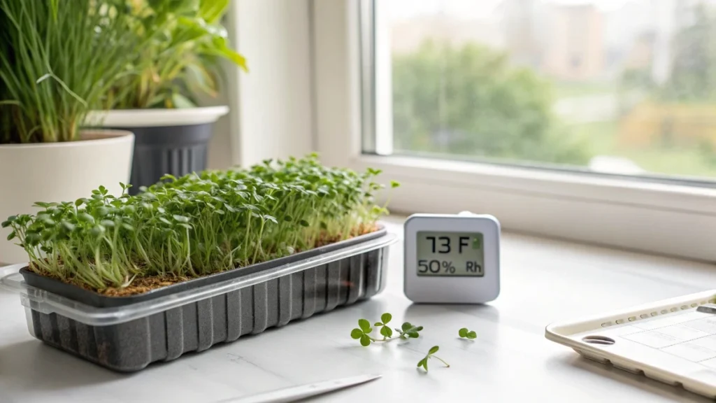 Recommended microgreens temperature and humidity (Simple Guide)